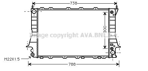 PRASCO Radiaator, mootorijahutus Artikli number: AIA2084 soodsalt