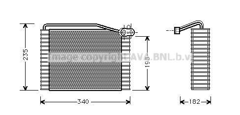 PRASCO Air conditioning evaporator Article number: AIV149 cheaply