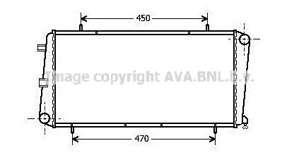 PRASCO Engine radiator Article number: AU2122 cheaply