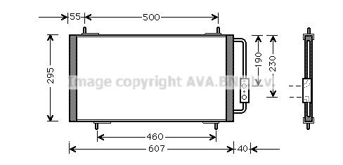 PRASCO Air conditioning condenser Article number: AU5147 cheaply