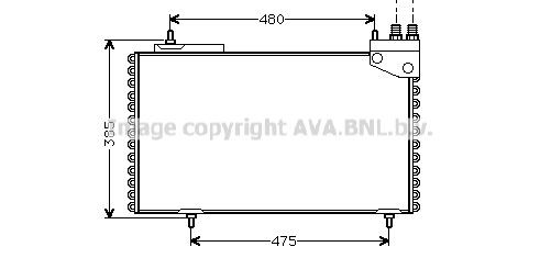 PRASCO Air conditioning condenser Article number: CN5094 cheaply