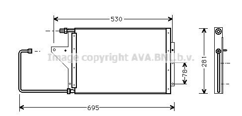 PRASCO Air conditioning condenser Article number: CN5095 cheaply
