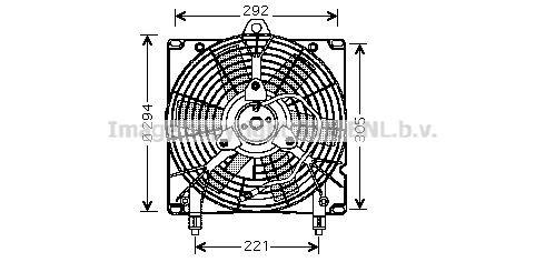 PRASCO Fan, radiator Article number: CN7517 cheaply