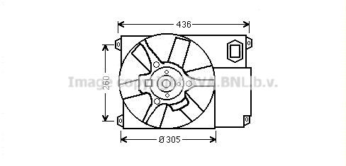 PRASCO Fan, radiator Article number: CN7541 cheaply