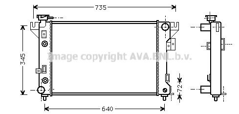 PRASCO Radiaator, mootorijahutus Artikli number: CR2032 soodsalt