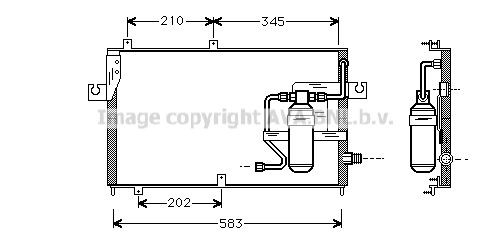 PRASCO Air conditioning condenser Article number: DU5039 cheaply