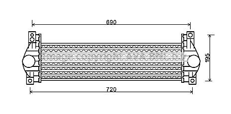 PRASCO Intercooler Article number: DW4093 cheaply