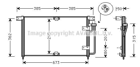 PRASCO Air conditioning condenser Article number: DW5032 cheaply
