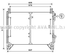PRASCO Air conditioning condenser Article number: DW5110 cheaply