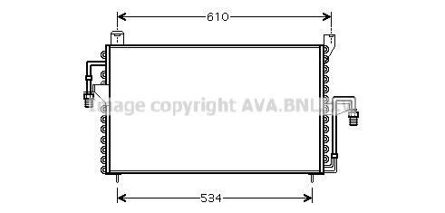 PRASCO Air conditioning condenser Article number: FD5186 cheaply