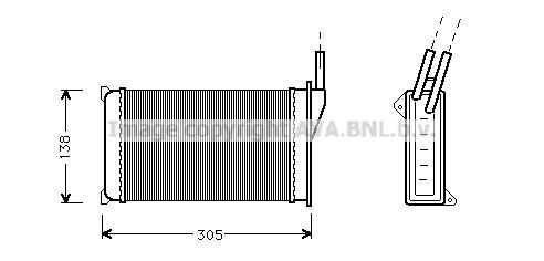 PRASCO Heater matrix Article number: FD6093 cheaply