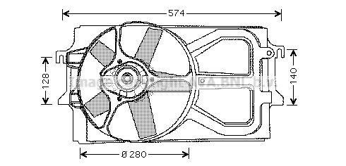 PRASCO Fan, radiator Article number: FD7517 cheaply