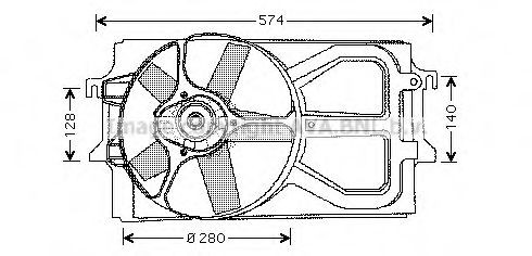 PRASCO Fan, radiator Article number: FD7533 cheaply