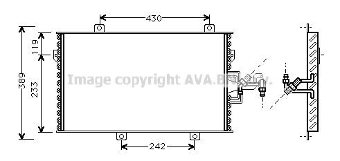 PRASCO Air conditioning condenser Article number: FT5153 cheaply