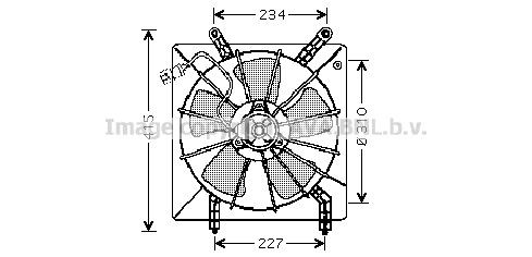 PRASCO Fan, radiator Article number: HD7510 cheaply
