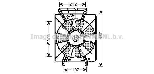 PRASCO Fan, radiator Article number: HD7533 cheaply
