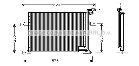 PRASCO Air conditioning condenser Article number: JE5010 cheaply