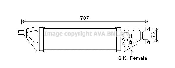 PRASCO Automatic transmission oil cooler Article number: MS3539 cheaply