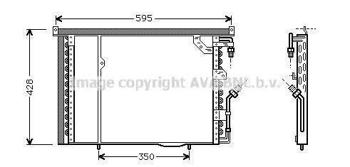 PRASCO Air conditioning condenser Article number: MS5195 cheaply
