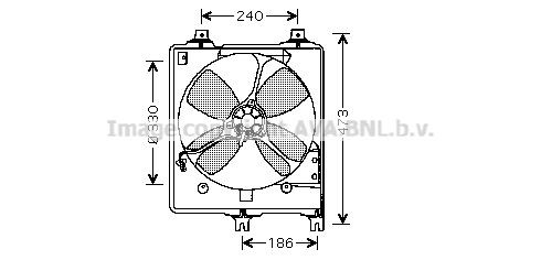 PRASCO Fan, radiator Article number: MZ7510 cheaply