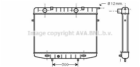 PRASCO Fan, radiator Article number: MZ7528 cheaply