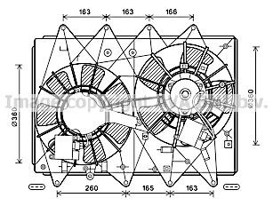 PRASCO Fan, radiator Article number: MZ7549 cheaply