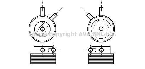 PRASCO Engine oil cooler Article number: OL3215 cheaply