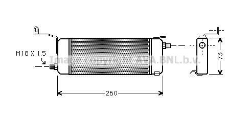 PRASCO Engine oil cooler Article number: OL3258 cheaply