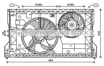 PRASCO Køleventilator Varenummer: OL7588 billige