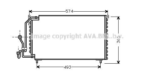 PRASCO Air conditioning condenser Article number: PE5162 cheaply