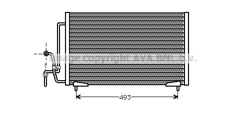 PRASCO Air conditioning condenser Article number: PE5184 cheaply