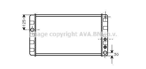 PRASCO Engine radiator Article number: RT2063 cheaply