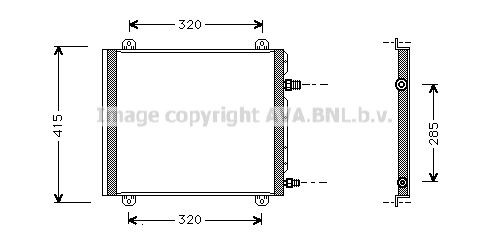 PRASCO Air conditioning condenser Article number: RT5235 cheaply