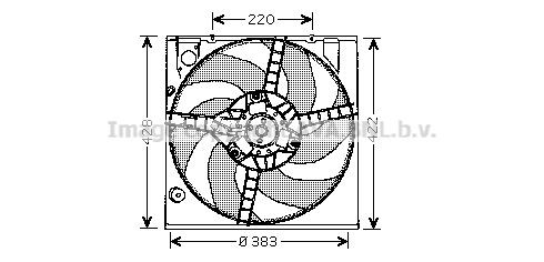 PRASCO Fan, radiator Article number: RT7522 cheaply