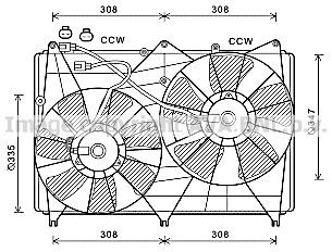 PRASCO Fan, radiator Article number: SZ7512 cheaply