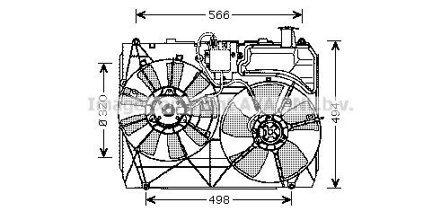 PRASCO Fan, radiator Article number: TO7534 cheaply