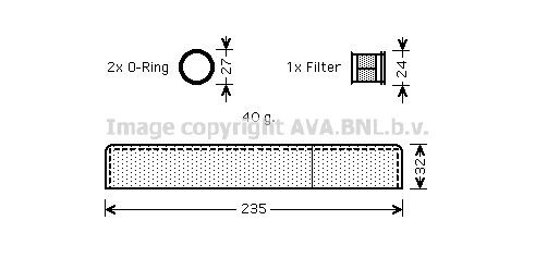 PRASCO Dryer, air conditioning Article number: TOD349 cheaply