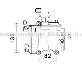 PRASCO Air conditioning compressor Article number: TOK623 cheaply