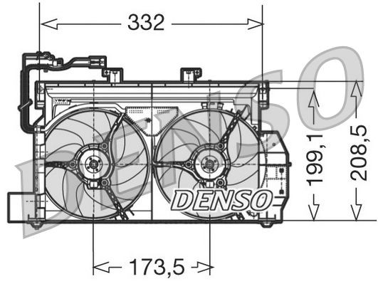 DENSO Hűtőventillátor . Cikk szám: DER07001 olcsó