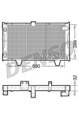 DENSO Radiaator, mootorijahutus Artikli number: DRM21061 soodsalt