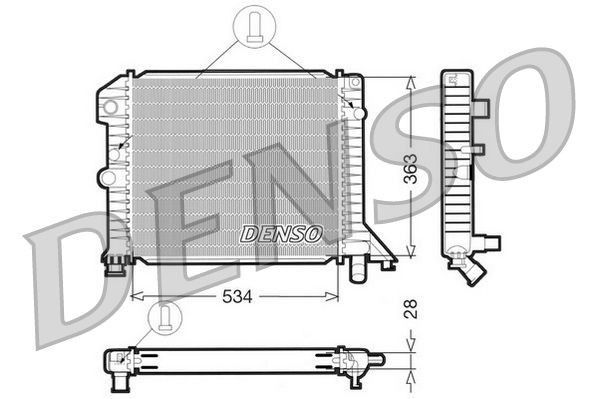 DENSO Radiaator, mootorijahutus Artikli number: DRM33021 soodsalt