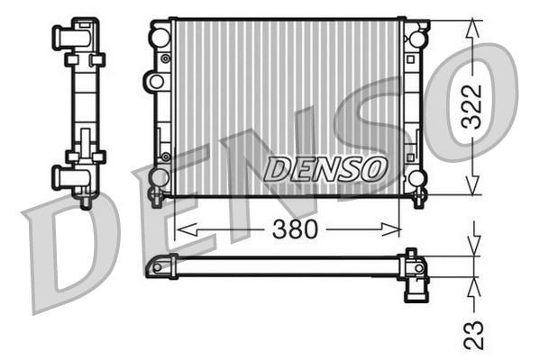 DENSO Radiaator, mootorijahutus Artikli number: DRM99001 soodsalt