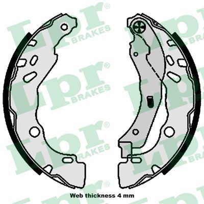 LPR Brake Shoe Set Article number: 01109 cheaply