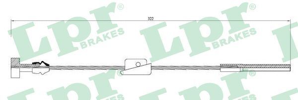 LPR Hand brake cable Article number: C0247B cheaply