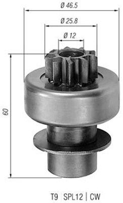 MAGNETI MARELLI Spidshjul, starter Varenummer: 940113020066 billige
