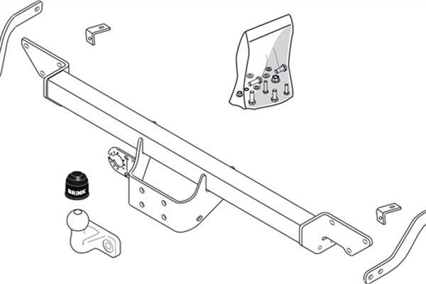 BRINK Trailer Hitch Article number: 481900 cheaply