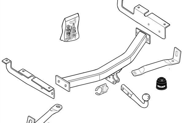 BRINK Trailer Hitch Article number: 277700 cheaply