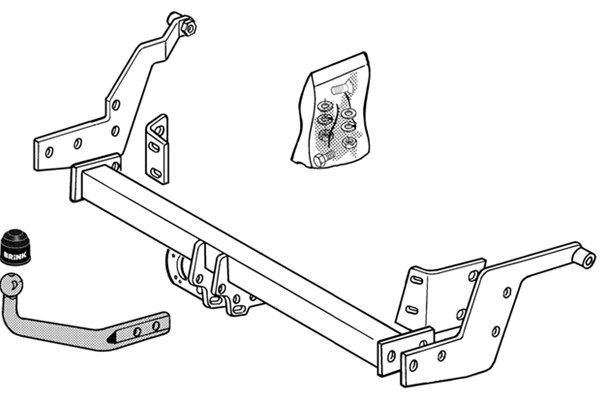 BRINK Trailer Hitch Article number: 265800 cheaply
