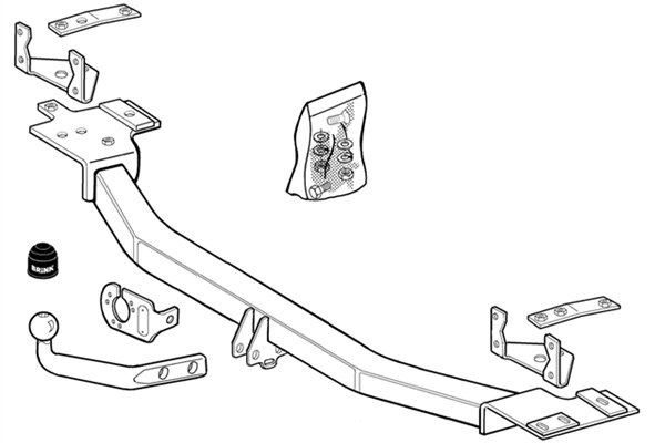 BRINK Trailer Hitch Article number: 215800 cheaply