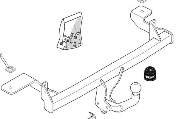 BRINK Trailer Hitch Article number: 429500 cheaply